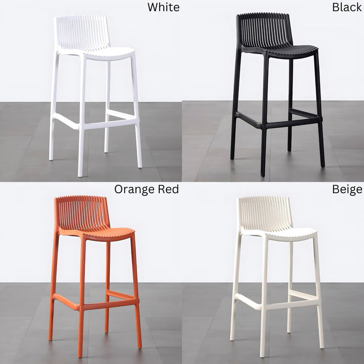 ORQEVANE Modern Outdoor Stackable Bar Stool - Cassa Haus Singapore