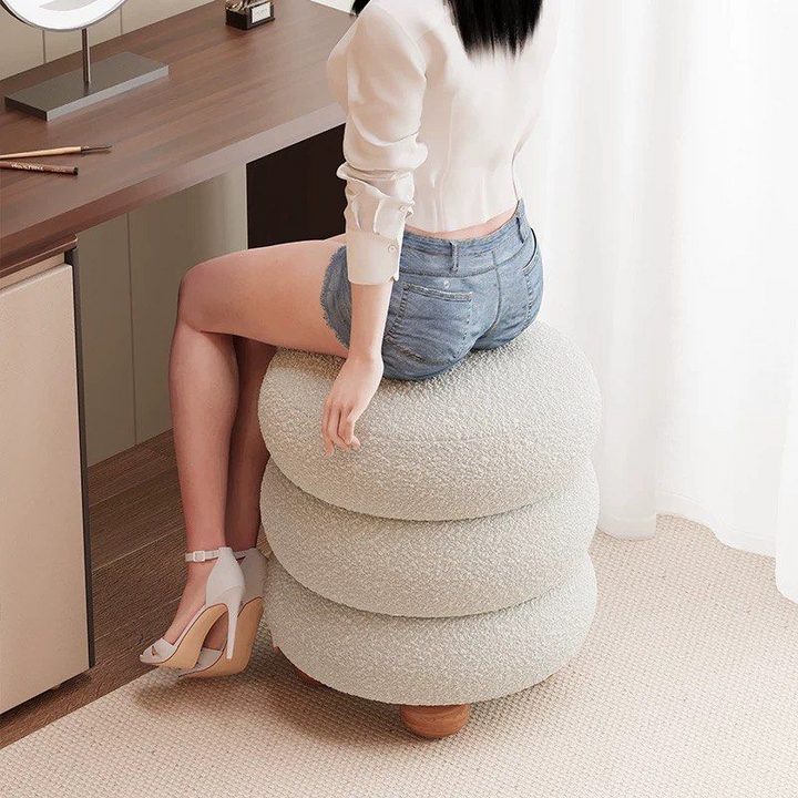 TROFUS Lamb Wool Stool - Radical Homes Singapore