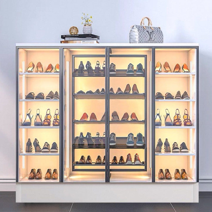 CAROUSEL Modern Rotatable Shelves Shoe Cabinet - Cassa Haus Singapore