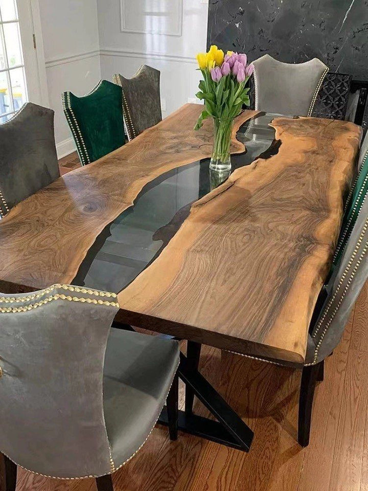 Modern Epoxy Dining Table Customisation - Radical Homes Singapore