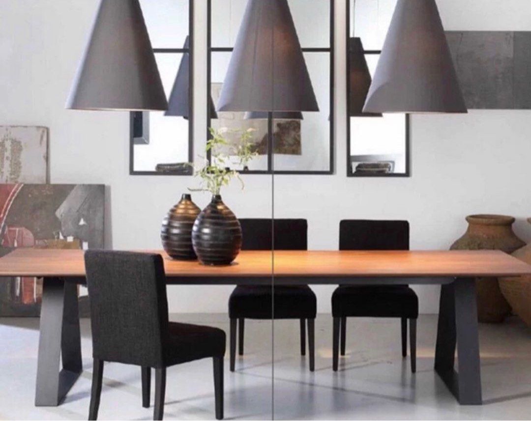 FONTANA Modern Solid Wood Dining/Office Table - Radical Homes Singapore