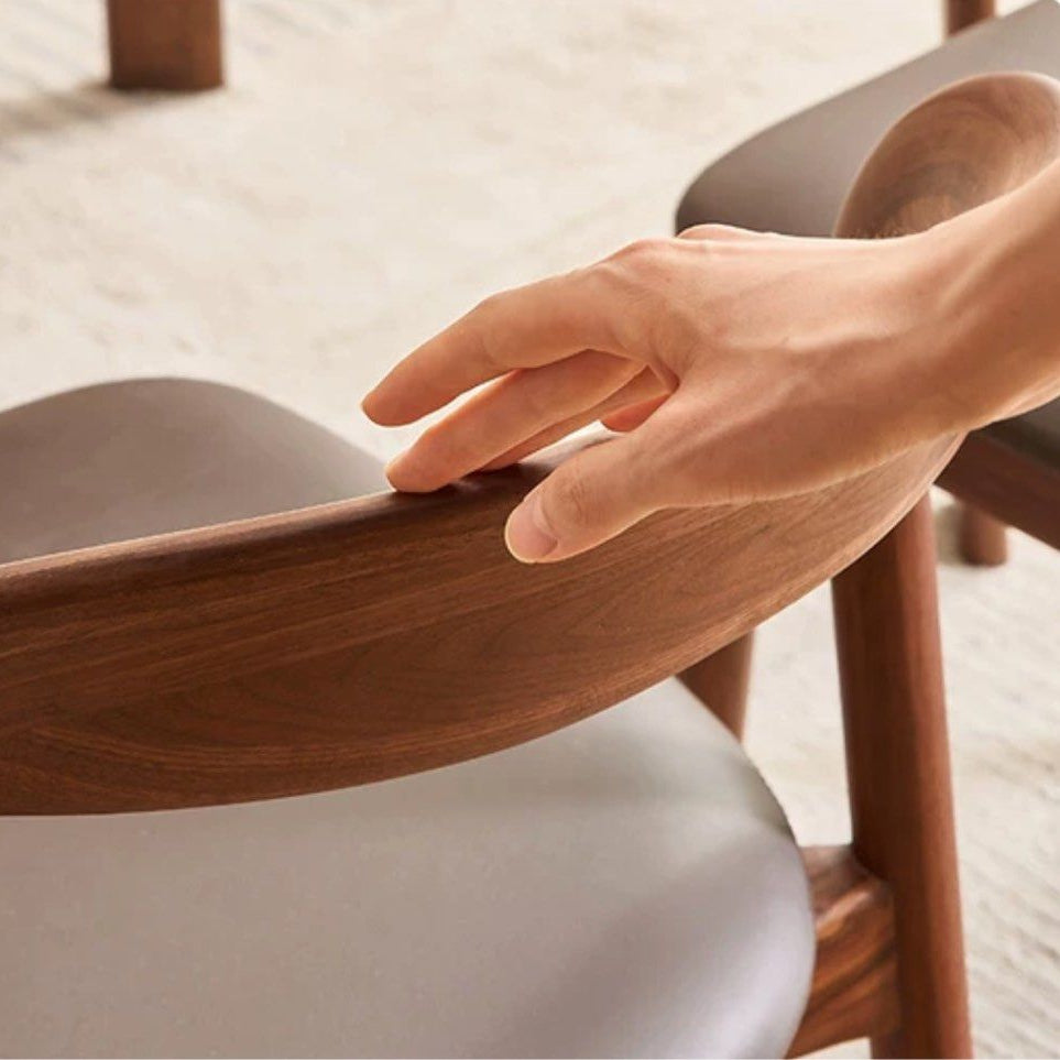 LEANN Modern Solid Wood Dining Chair - Radical Homes Singapore