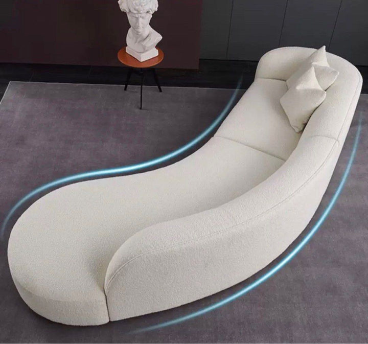 ELLE Boucle Sectional Sofa - Radical Homes Singapore