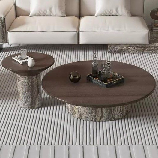 AUREVAN Modern Marble Coffee Table - Cassa Haus Singapore