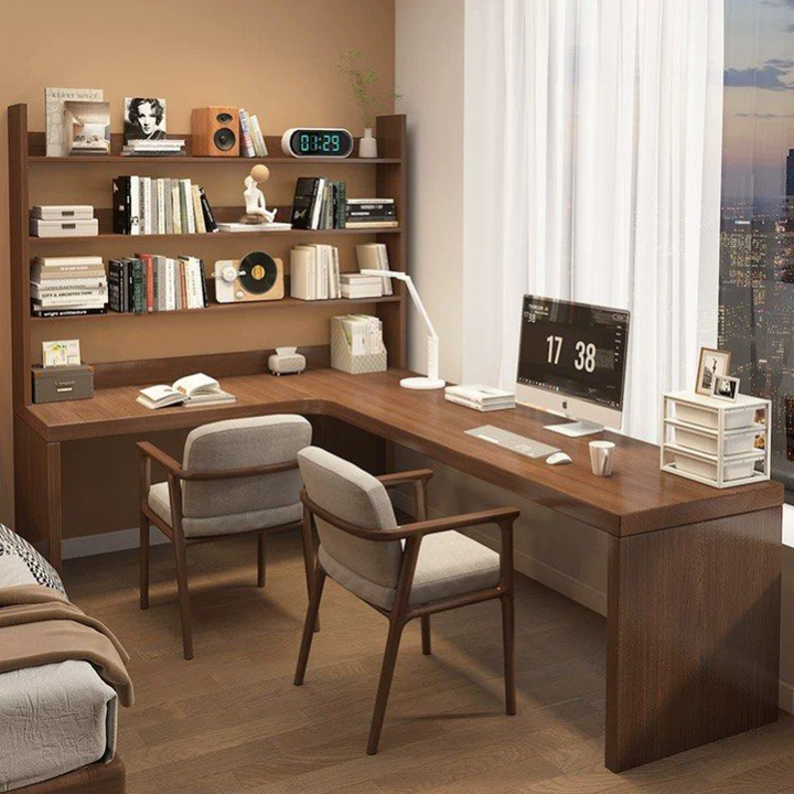 DOLB Modern Study Table With Display Shelves - Radical Homes Singapore