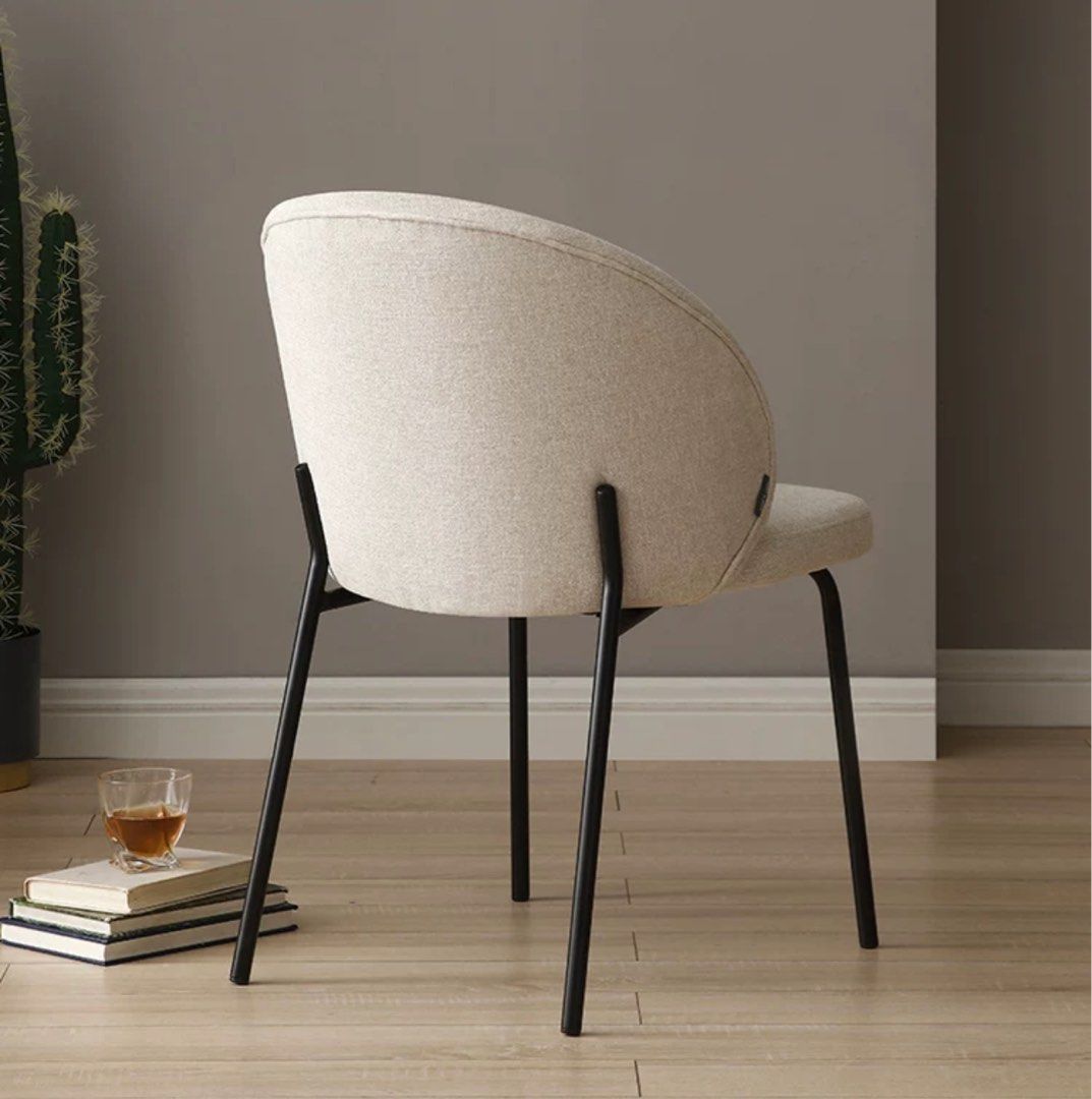 BURRY Modern Fabric Dining Chair - Radical Homes Singapore