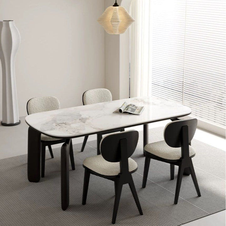 UJO Modern Boucle Dining Chair - Radical Homes Singapore