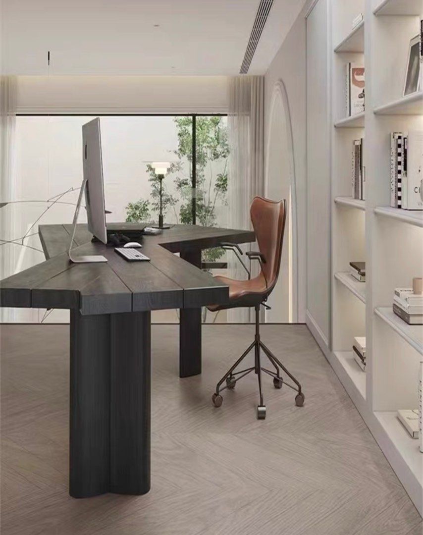 FALKNER Contemporary Solid Wood Study Desk