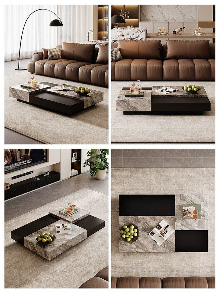 TRISTOA Modern Sintered Stone Coffee Table - Radical Homes Singapore