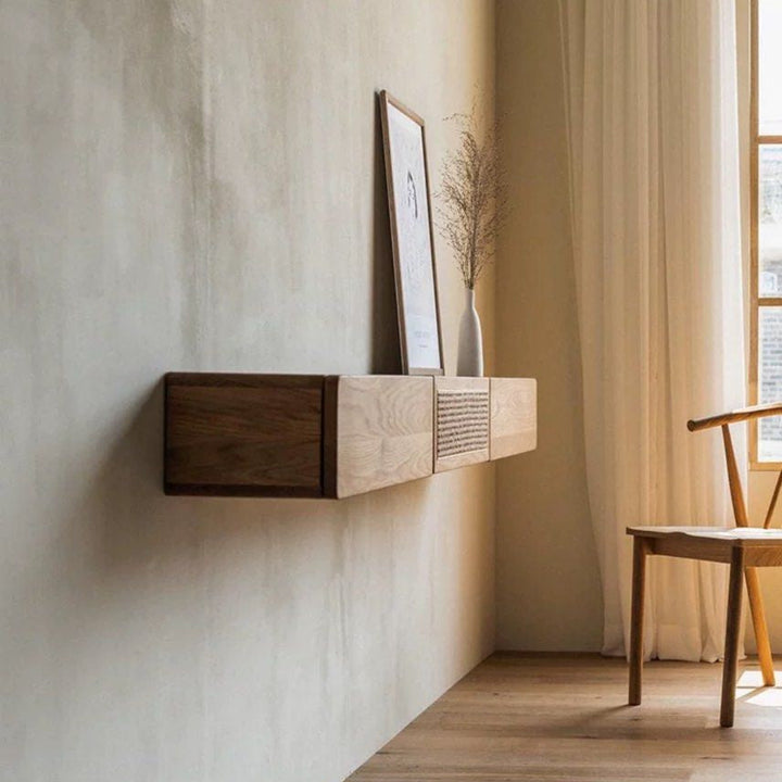 RADO Rustic Oak Floating TV Console - Radical Homes Singapore