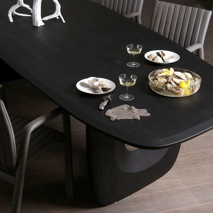 NOIRWOOD Modern Solid Wood Dining Table