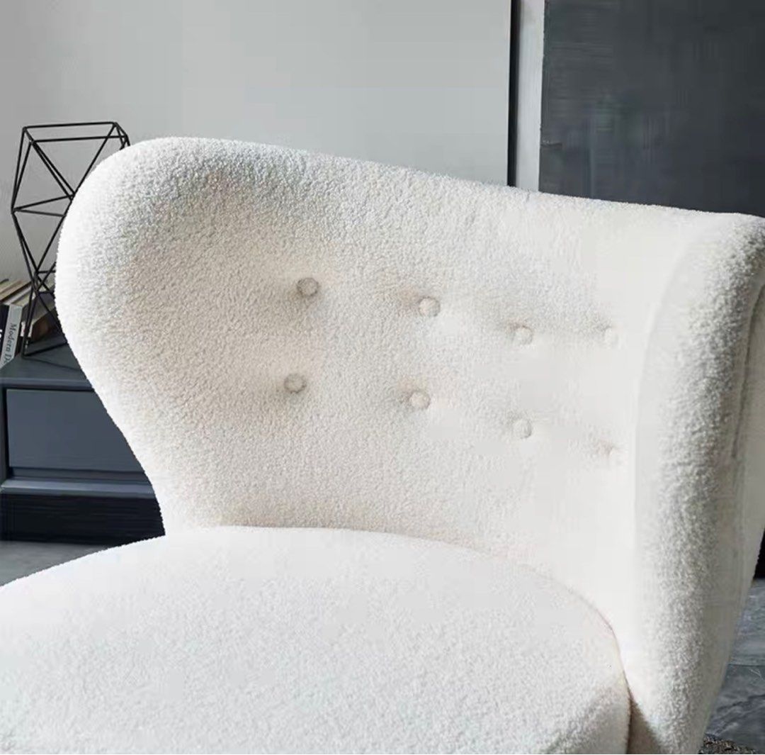GRACIE Modern Boucle Lounge Chair - Radical Homes Singapore