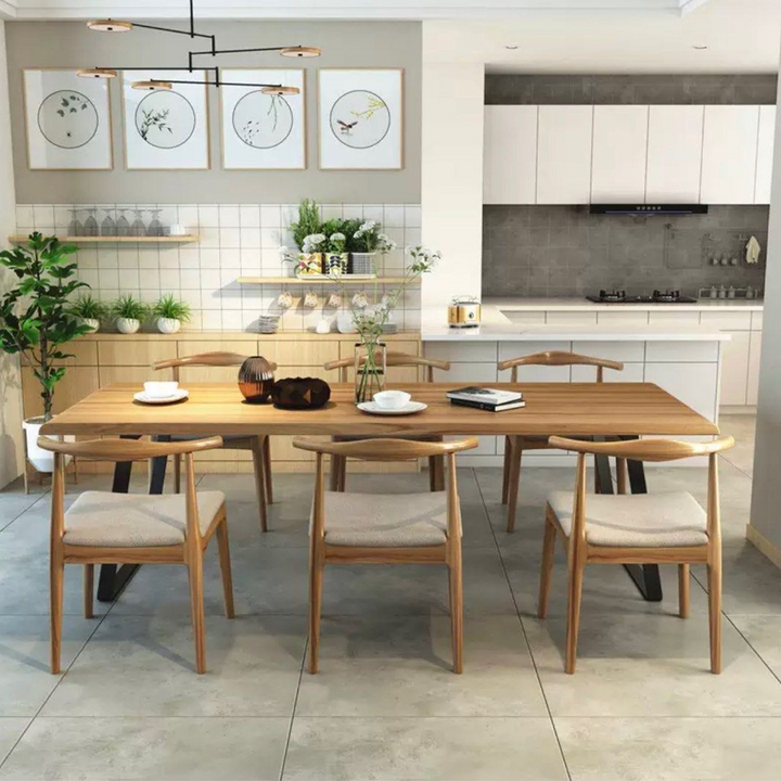 BRAD Modern Solid Wood Dining Table - Radical Homes Singapore