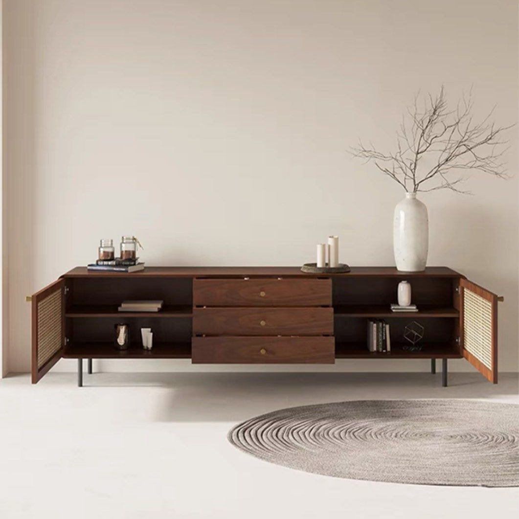 NADE Rustic Rattan TV Console - Radical Homes Singapore