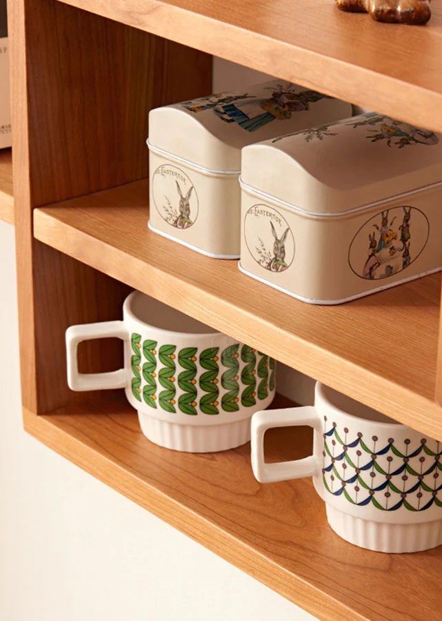 POUNGE Overlap Solid Wood Wall Shelf - Radical Homes Singapore