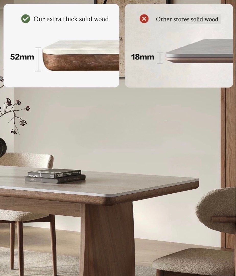 BAXTER Modern Travertine Dining Table - Radical Homes Singapore