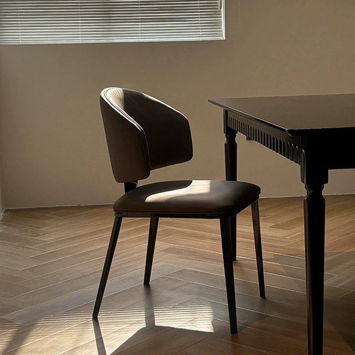 GEOS Modern Scratch Proof Leather Dining Chair - Radical Homes Singapore