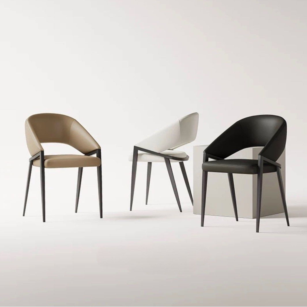 NUVARO Modern Leather Dining Chair - Cassa Haus Singapore