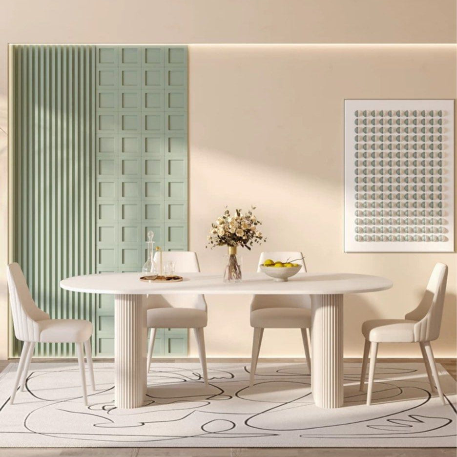 HALL Modern Sintered Stone Dining Table - Radical Homes Singapore