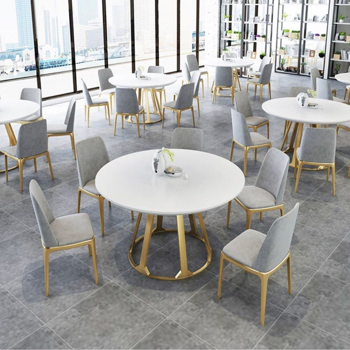 BILLY Rustic Solid Wood Round Dining Table - Radical Homes Singapore