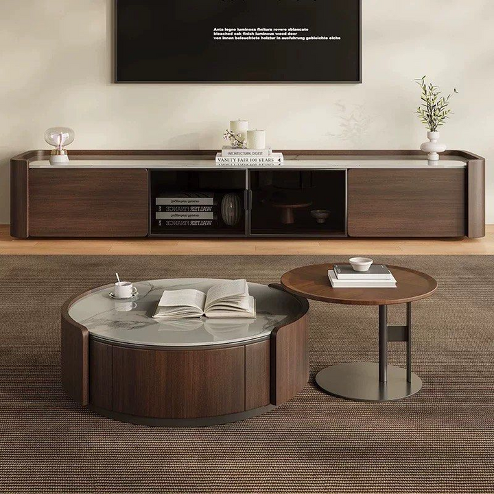 ORLENO Modern Round Coffee Table - Cassa Haus Singapore