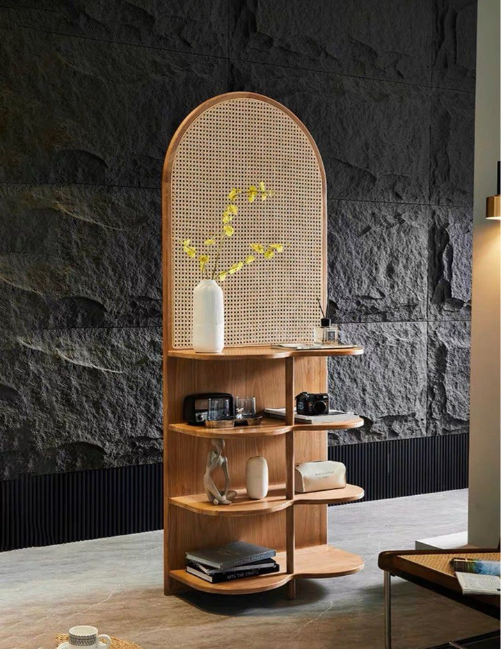 ARVE Modern Rattan Display Shelf - Radical Homes Singapore