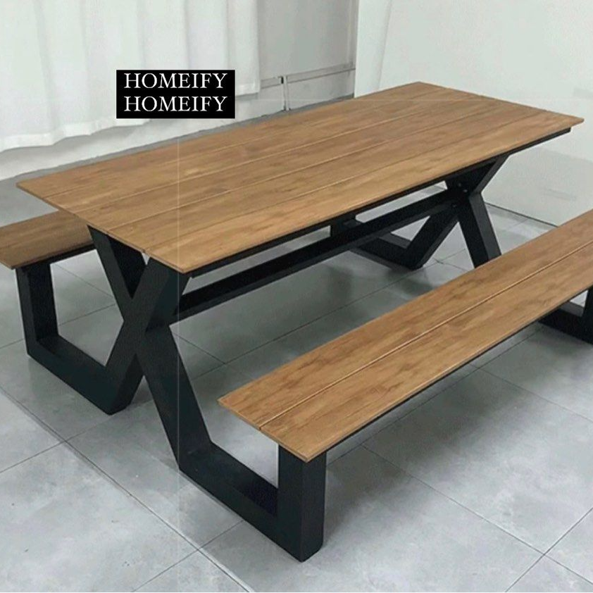 STEPH Outdoor Table & Bench - Radical Homes Singapore