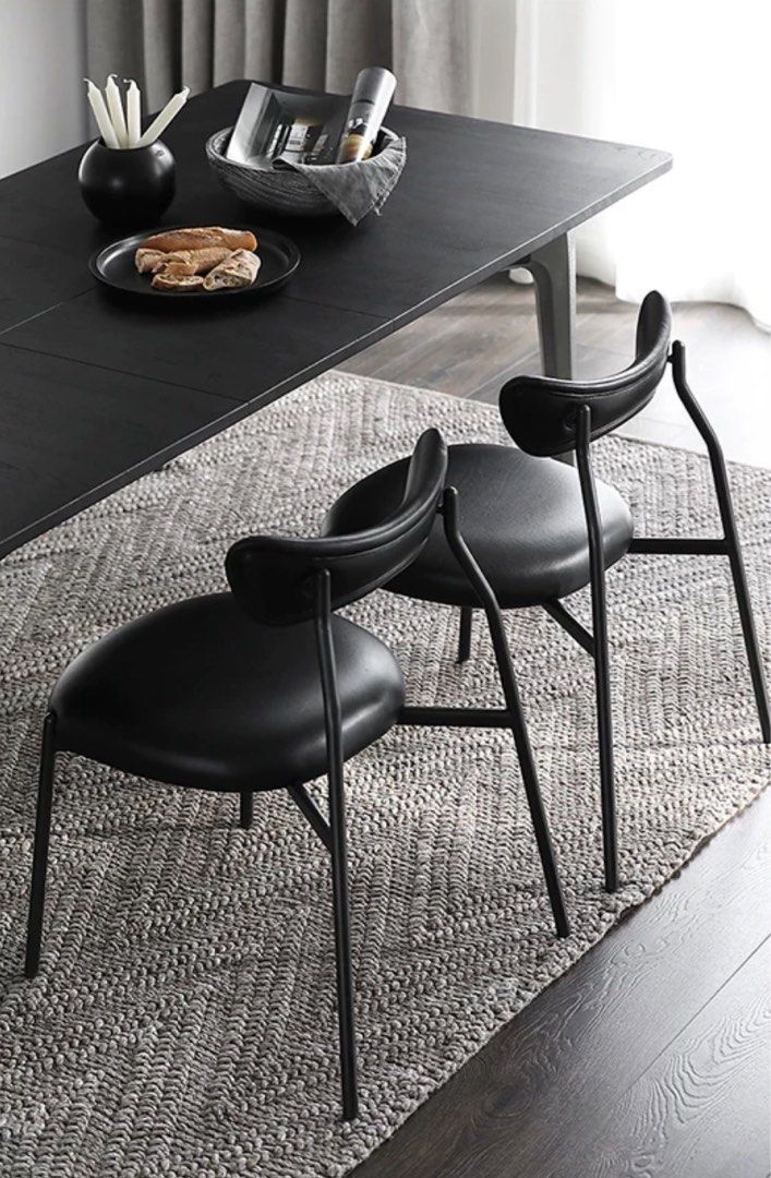 LEGAS Modern Leather Dining Chair - Radical Homes Singapore