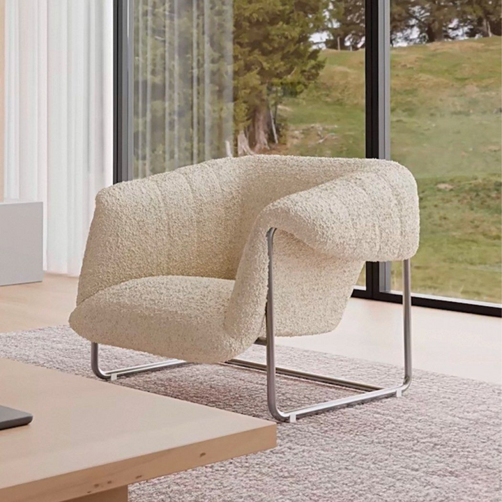 OLIN Modern Boucle Lounge Chair - Cassa Haus Singapore