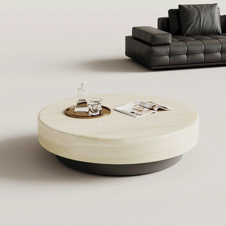 ALI Modern Marble Round Coffee Table - Radical Homes Singapore