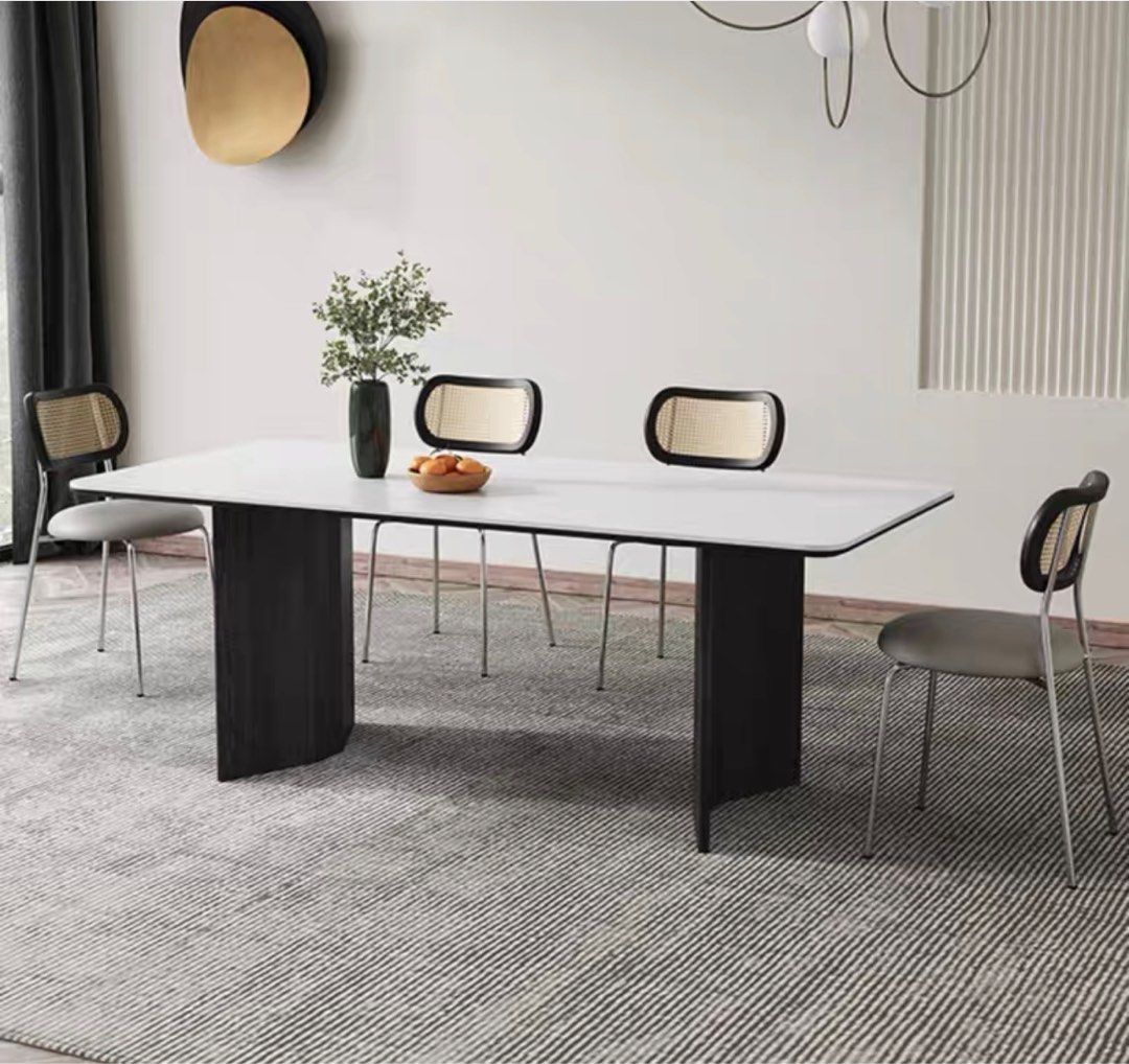 ZORELIS Modern Sintered Stone Dining Table - Cassa Haus Singapore