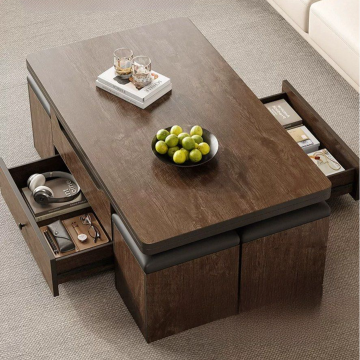 TWALEN Modern Extendable Storage Coffee Table - Radical Homes Singapore