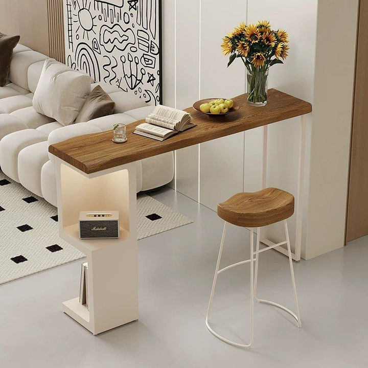 BUREJ Modern Solid Wood Bar Table - Radical Homes Singapore
