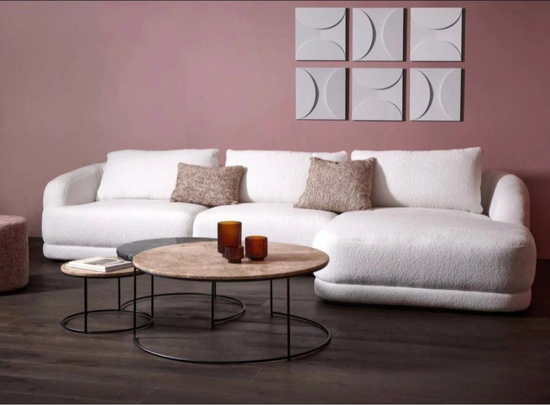 DAYN Modern Performance Boucle Sectional Sofa - Radical Homes Singapore