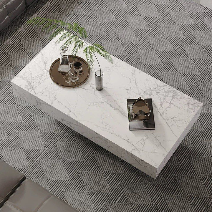 QIEN Modern Sintered Stone Coffee Table - Radical Homes Singapore