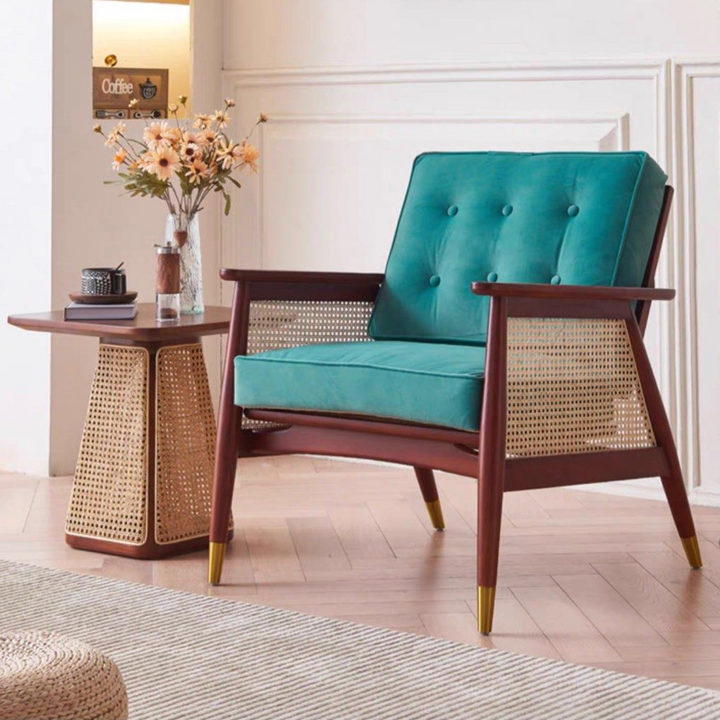 LINCOLN Solid Wood Lounge Chair - Radical Homes Singapore