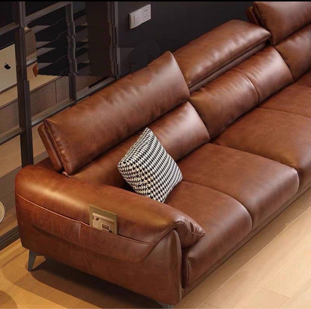 KORDEL Modern Leather Sectional Sofa - Radical Homes Singapore