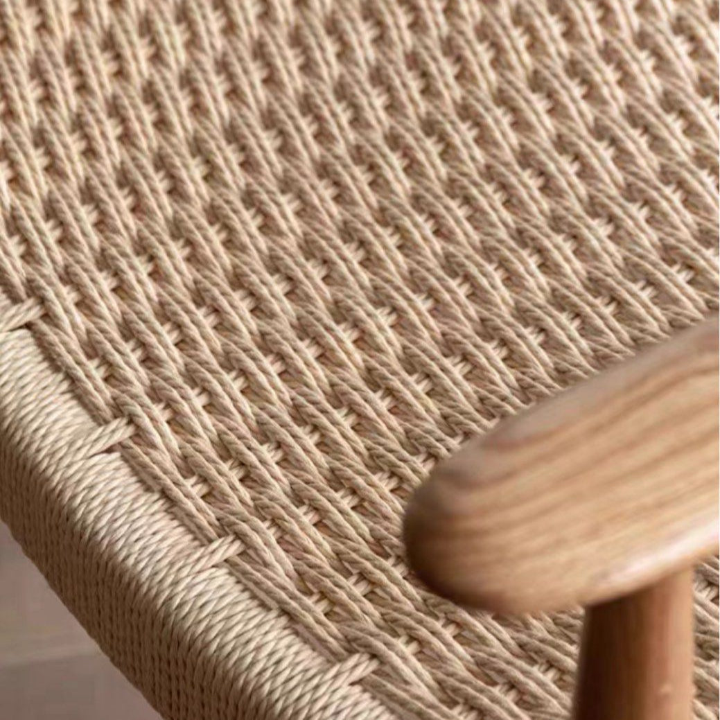 TIERRA Japandi Rope Woven Dining Chair - Radical Homes Singapore