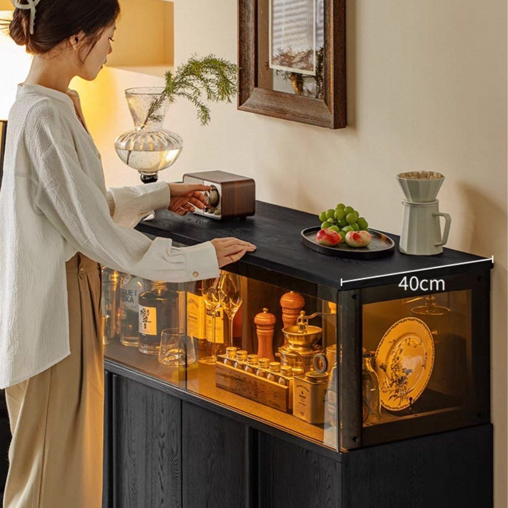 IGORA Modern Solid Wood Wine Cabinet - Radical Homes Singapore