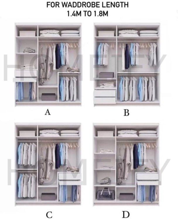CALDUNE Modern Classy Wardrobe - Cassa Haus Singapore