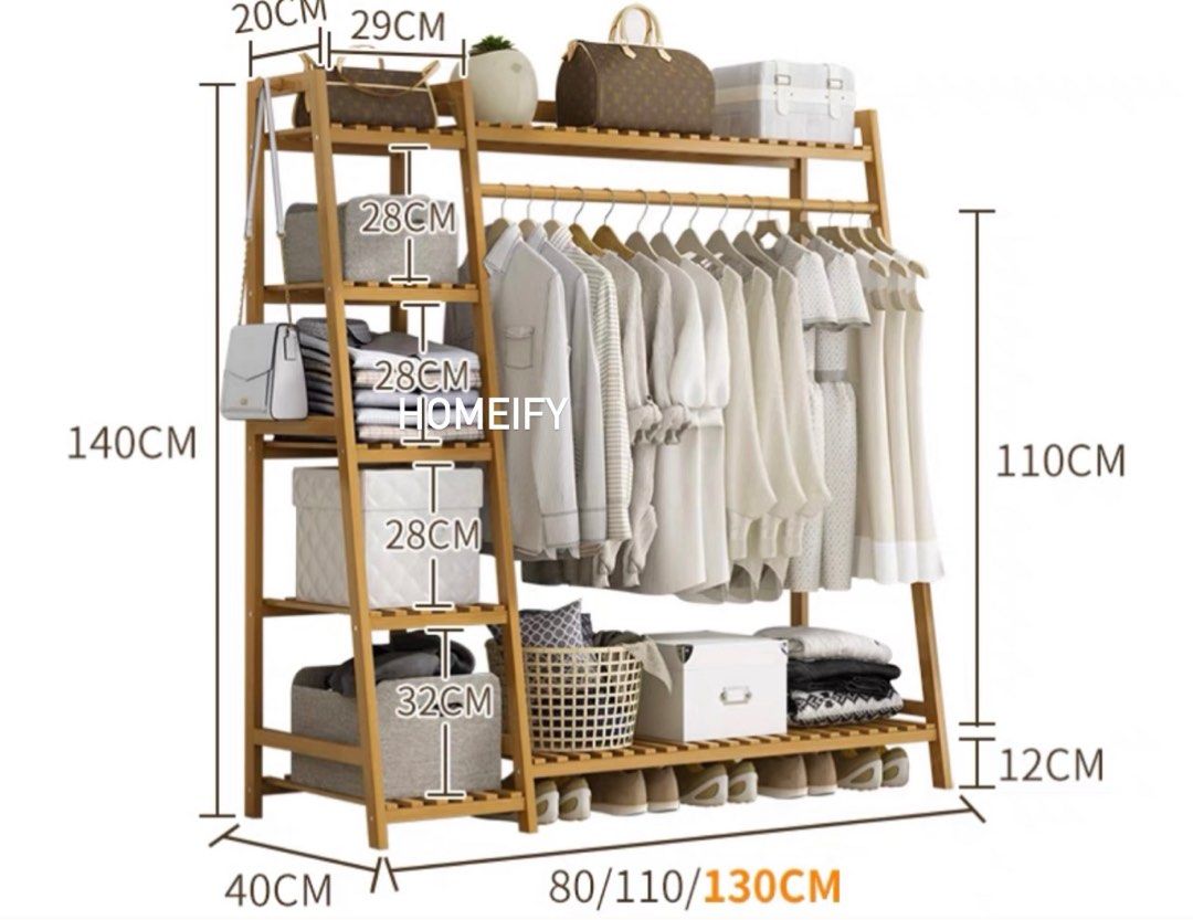 BAMKAI Modern Open Wardrobe - Cassa Haus Singapore