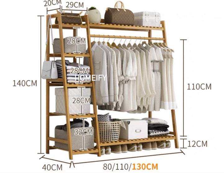 BAMKAI Modern Open Wardrobe - Cassa Haus Singapore