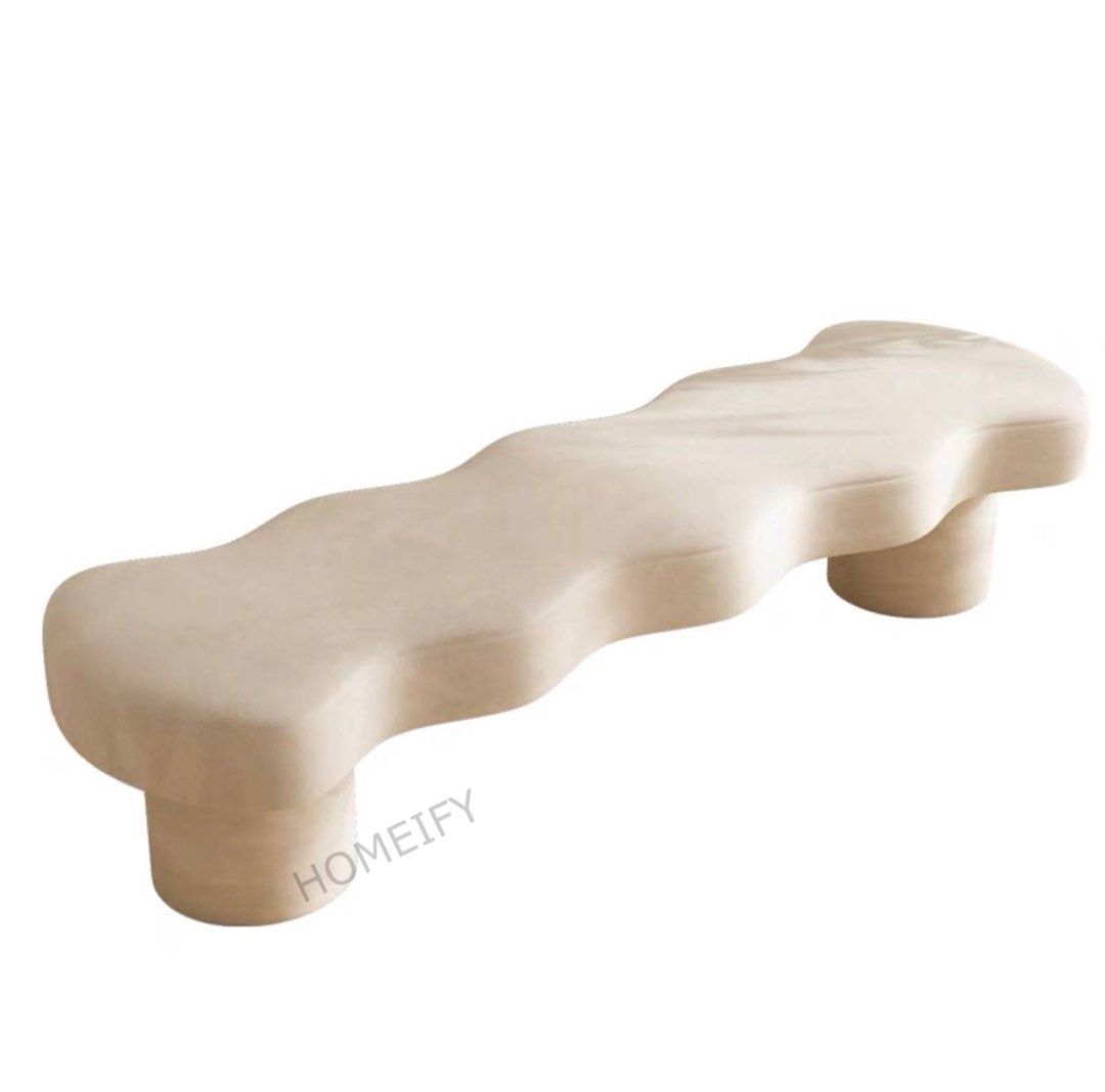 CALLAN Modern Jaggered Bench - Radical Homes Singapore