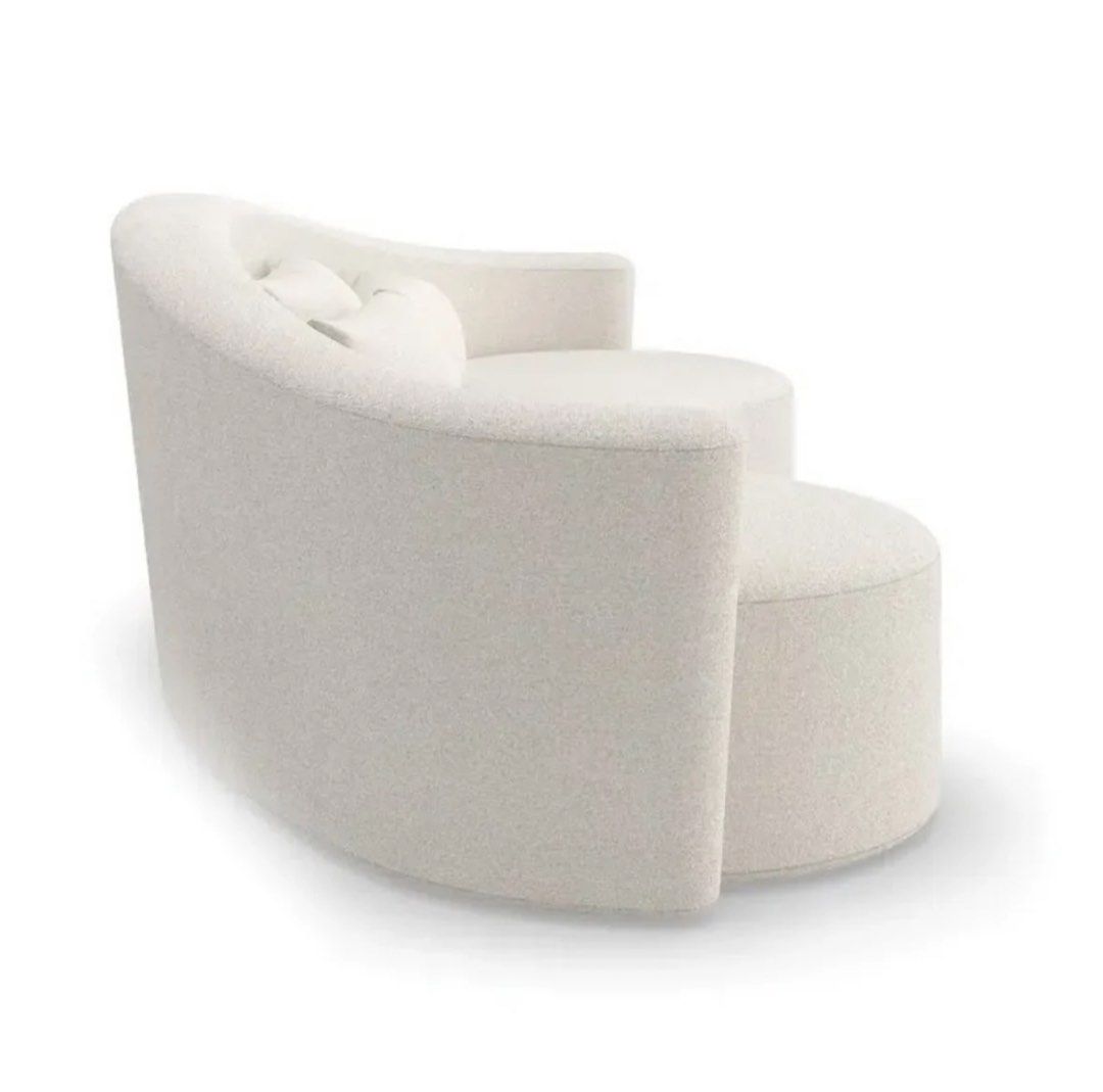 OLEANDER Performance Boucle Curve Sofa - Radical Homes Singapore