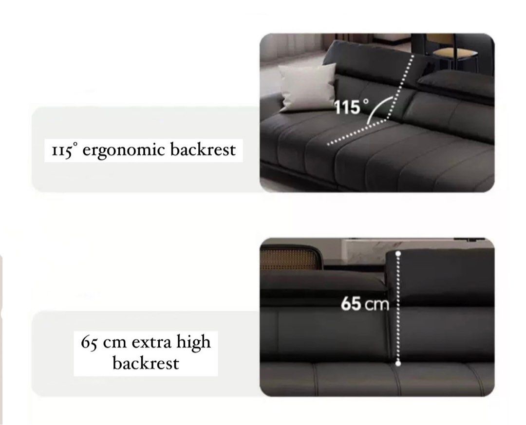 ARLETTA Modern Genuine Leather Sofa - Radical Homes Singapore