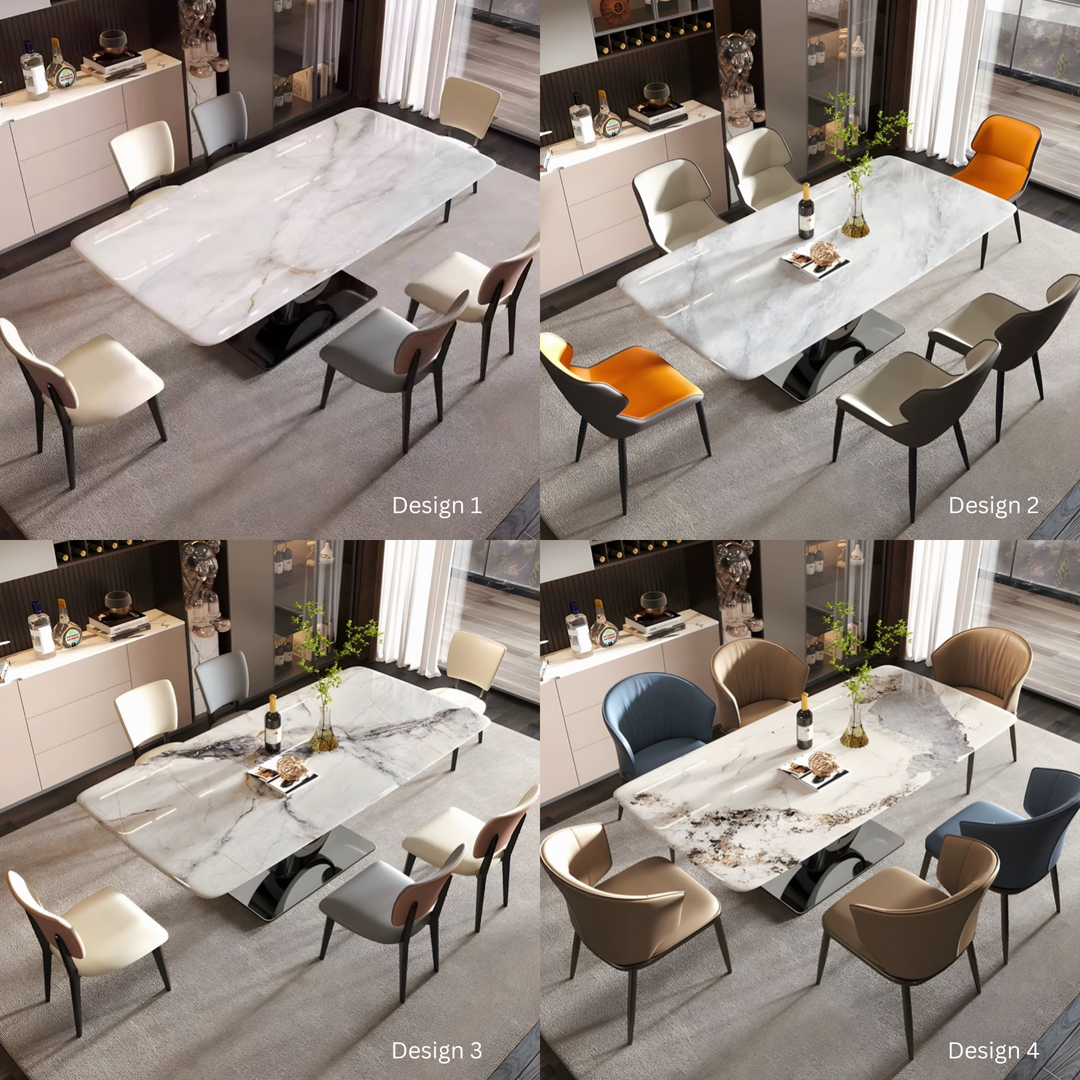 VORTEX Modern Sintered Stone Dining Table - Cassa Haus Singapore