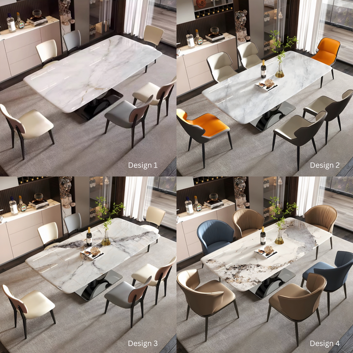 VORTEX Modern Sintered Stone Dining Table - Cassa Haus Singapore