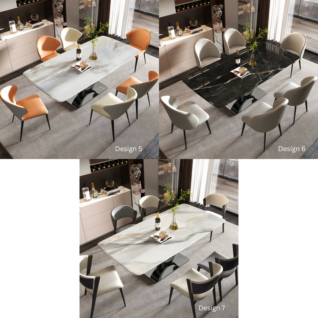 VORTEX Modern Sintered Stone Dining Table - Cassa Haus Singapore