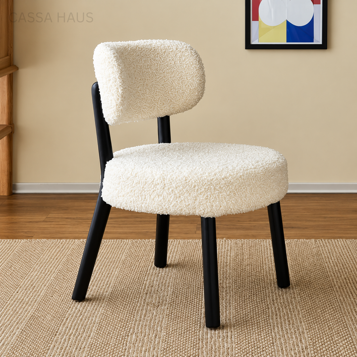 LECLER Modern Boucle Dining Chair - Cassa Haus Singapore