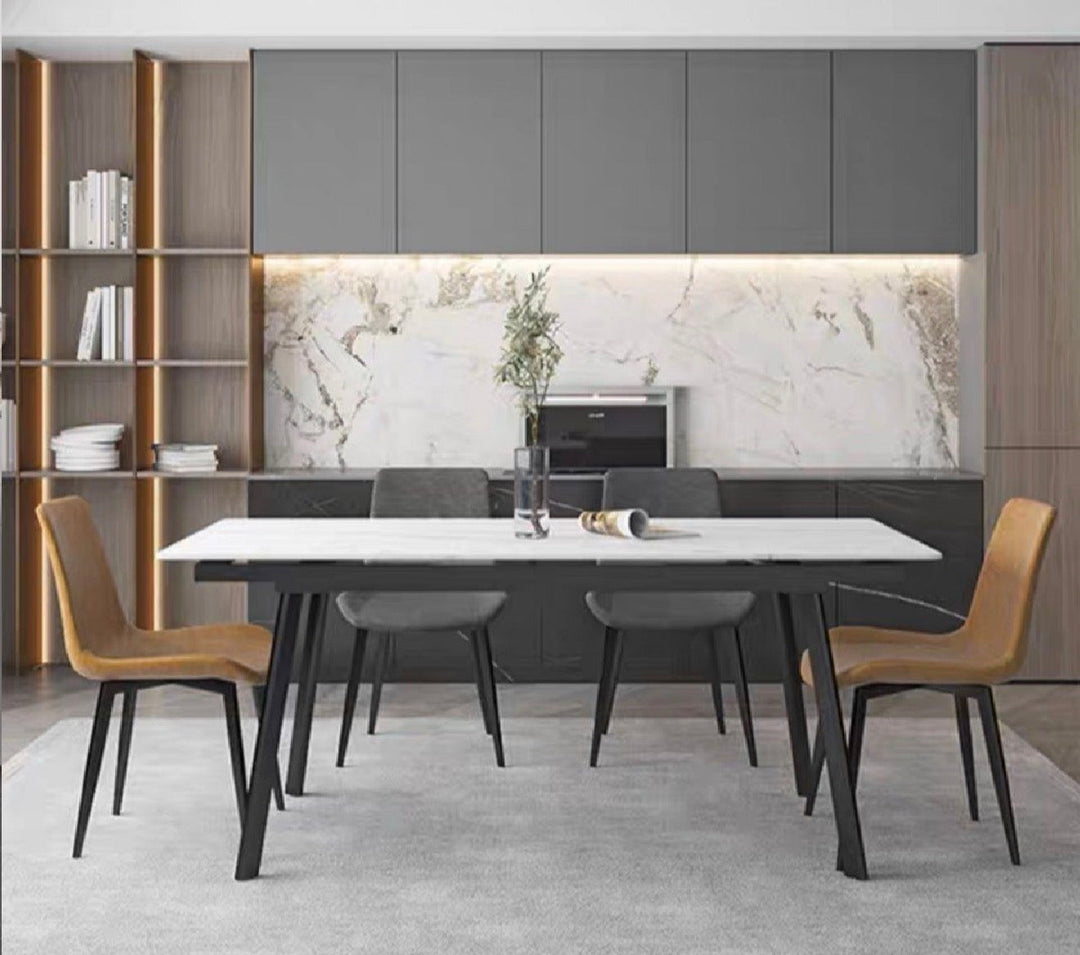 VERDAN Modern Extendable Sintered Stone Dining Table 140-200 cm (INSTOCK)
